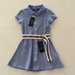 Polo Ralph Lauren 4T Toddler Girl Belted Dress NWT